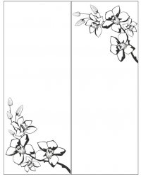 Пескоструйный рисунок Цветы 667